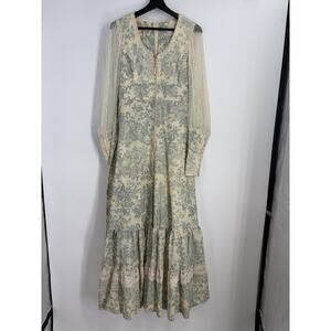 Vintage Gunne Sax Maxi Lace Dress Women’s Size Small Cottagecore Boho Victorian